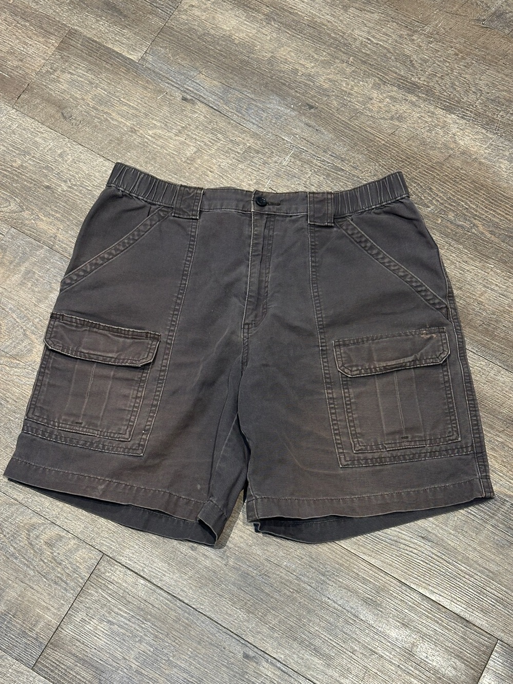 Savane Dark Grey Cargo Shorts Size 34